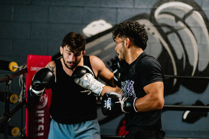 Sparring in JPN Pro Series gloves in the ring